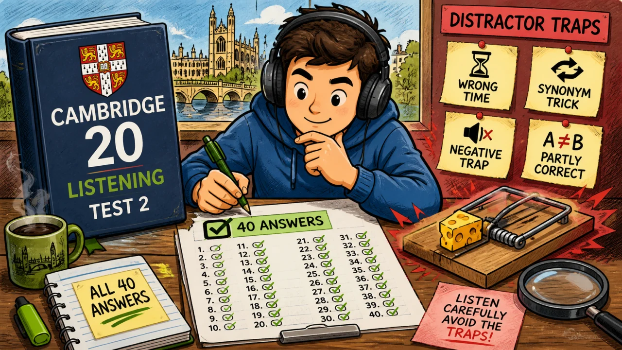 Cambridge 20 Listening Test 2: Đáp án, Phân tích Bẫy và Mẹo Đạt Band Cao