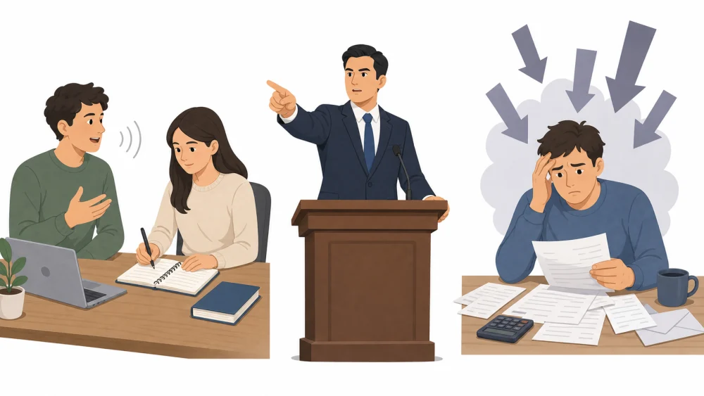 dictate中文动词三种义项的语境对比示意图
