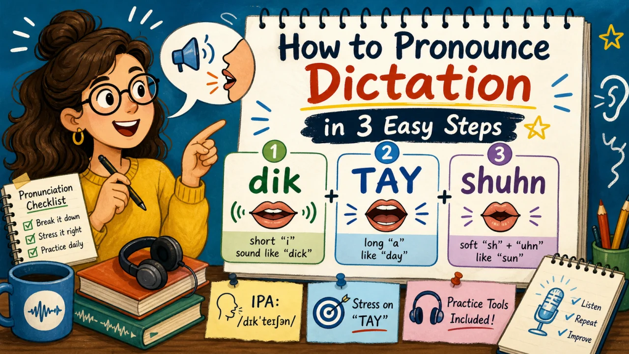 Cách phát âm từ dictation chuẩn xác trong 3 bước đơn giản